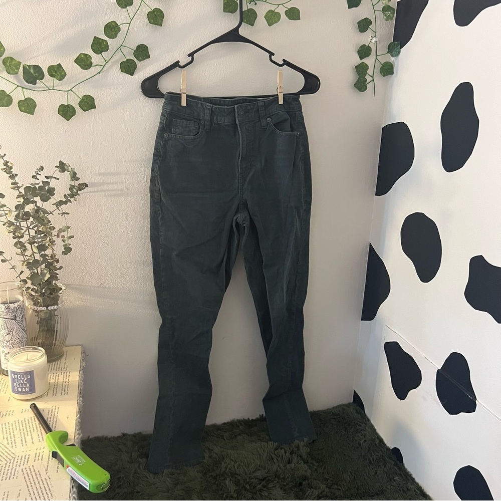 American eagle green corduroy pants